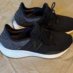 New Balance Fresh Foam Roav Black and White Athletic Running Sneakers